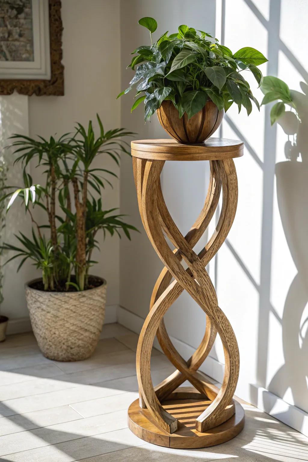 Enrich your ambiance through artistry: Unveiling the allure of artisan-crafted timber botanical displays.