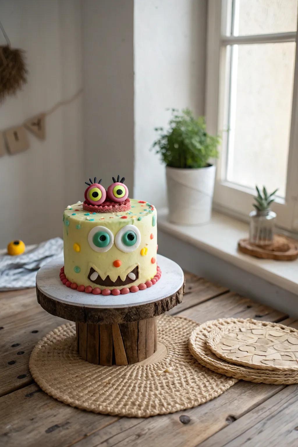 Set free your imaginative spirit with a monster cake guaranteed to elicit more giggles than growls!
