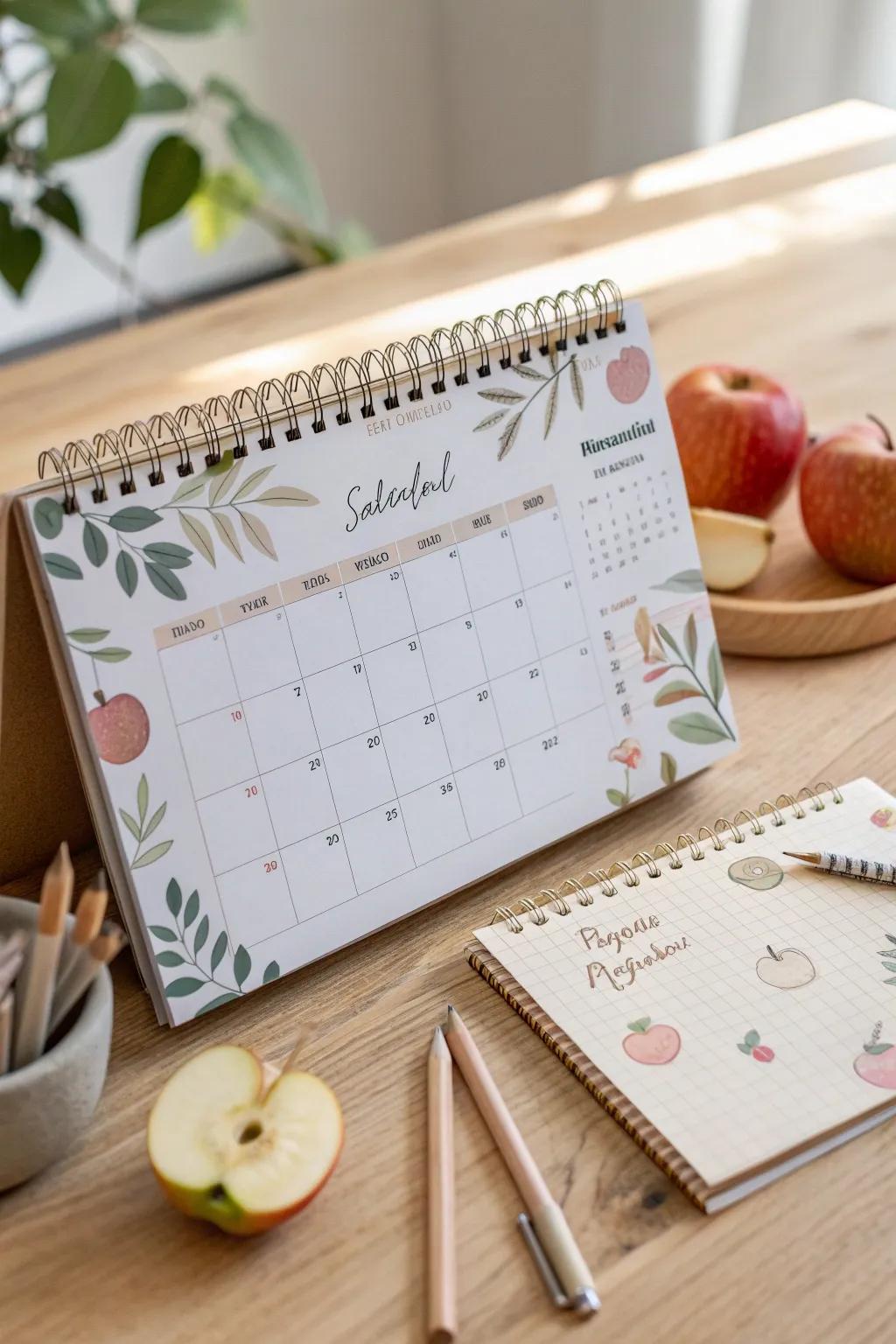 Delight in the Back to School period with a carefully designed calendar that makes planning a joy!