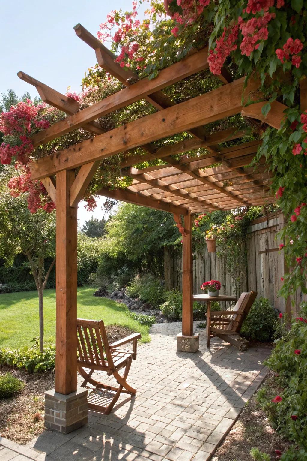 Relax beneath a bespoke arbor – where the artistry of nature intertwines.