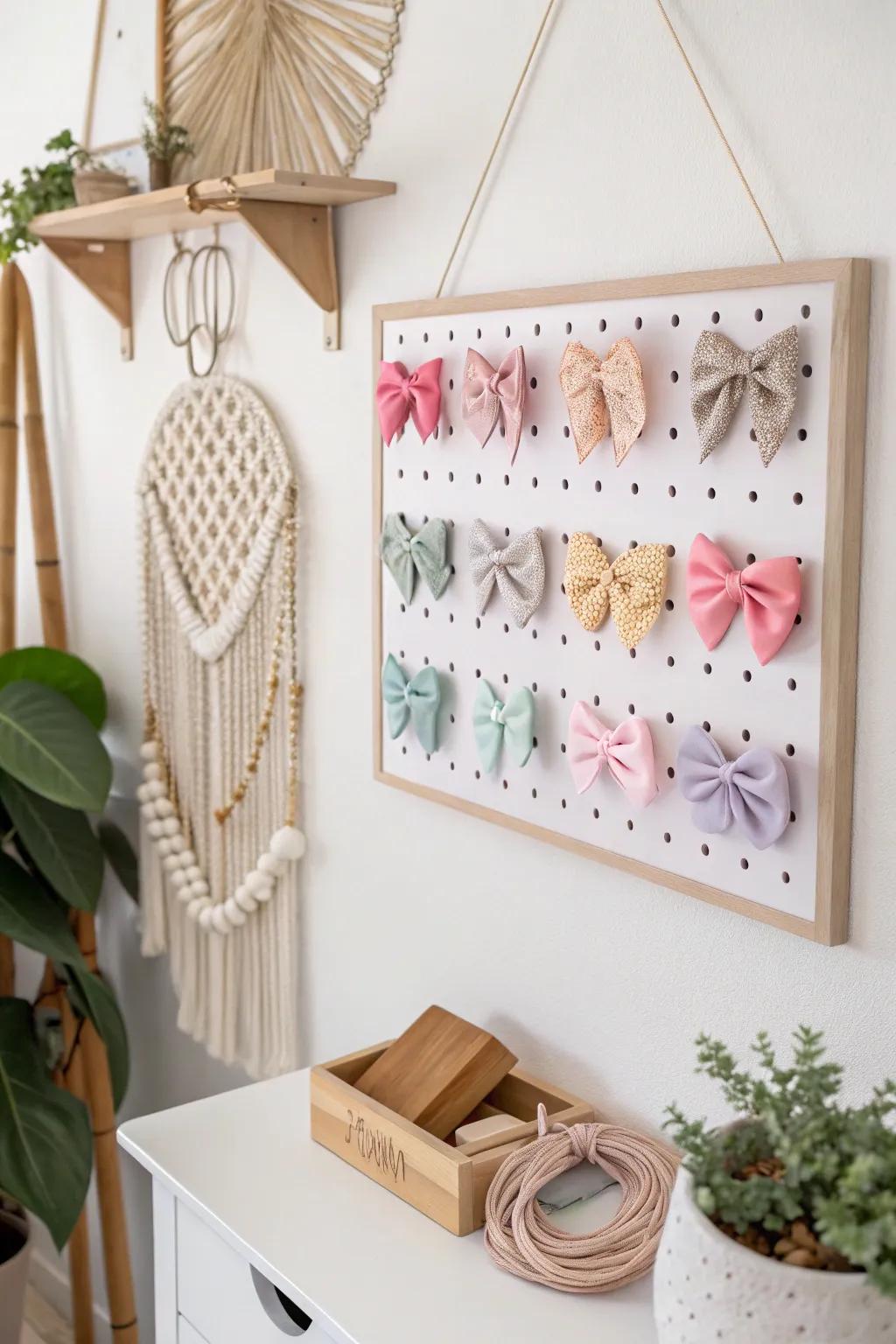 Enhance your ribbon collection with a stylish, minimalist display. 🎀✨