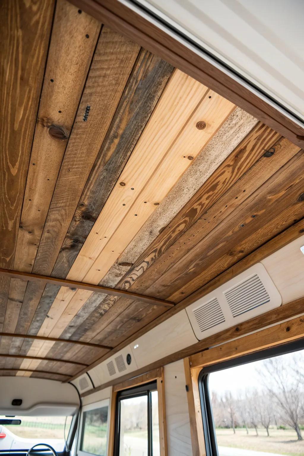 Change your space with the allure and coziness of upcycled wood sheeting.