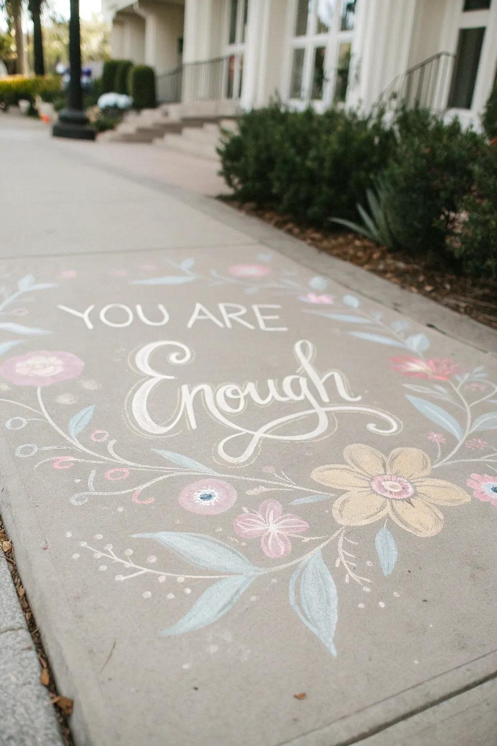 Brighten your day with a straightforward yet impactful message: 'You matter'.