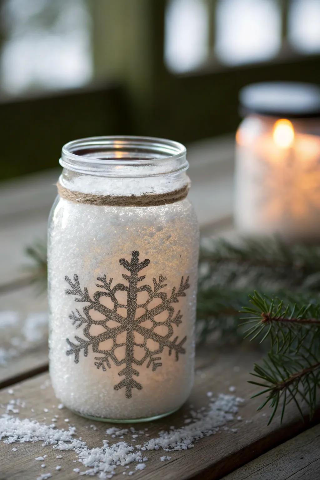 Revel in the enchantment of winter with this Iced Snowflake Masterpiece, ideal for infusing a hint of handmade grace into your festive decorations.