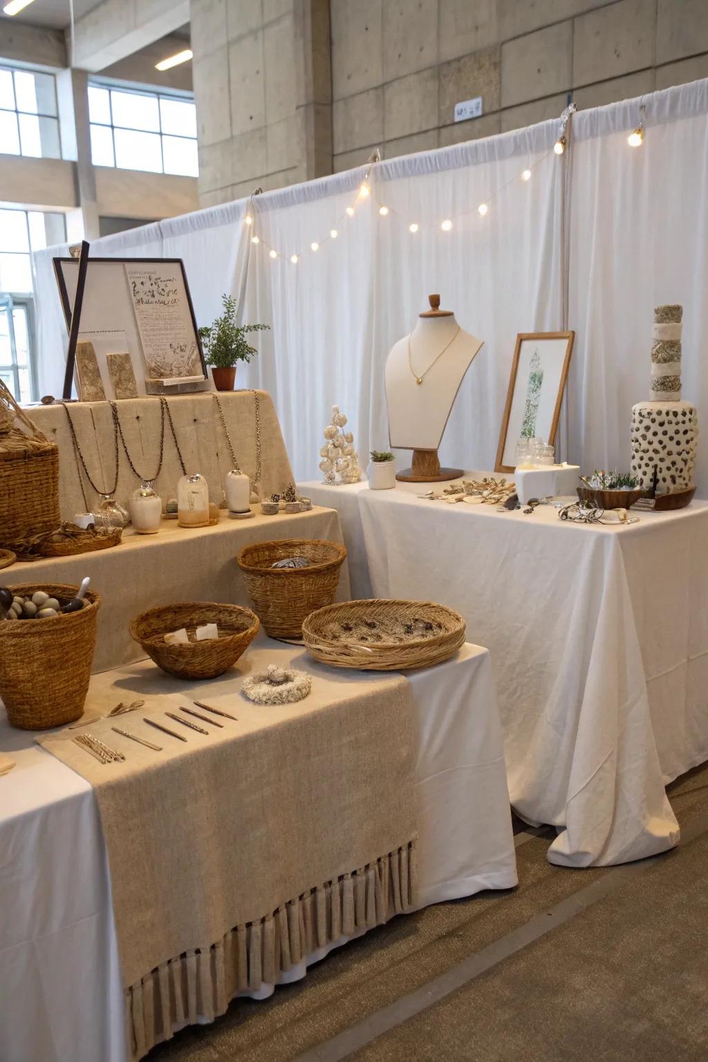 Unveil the artistry of display with striking table arrangements that extend a warm invitation!