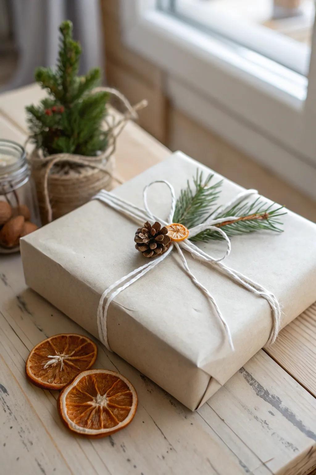 Celebrate the elegance of the outdoors through countryside-inspired gift wrapping that brings nature's essence to your doorstep.