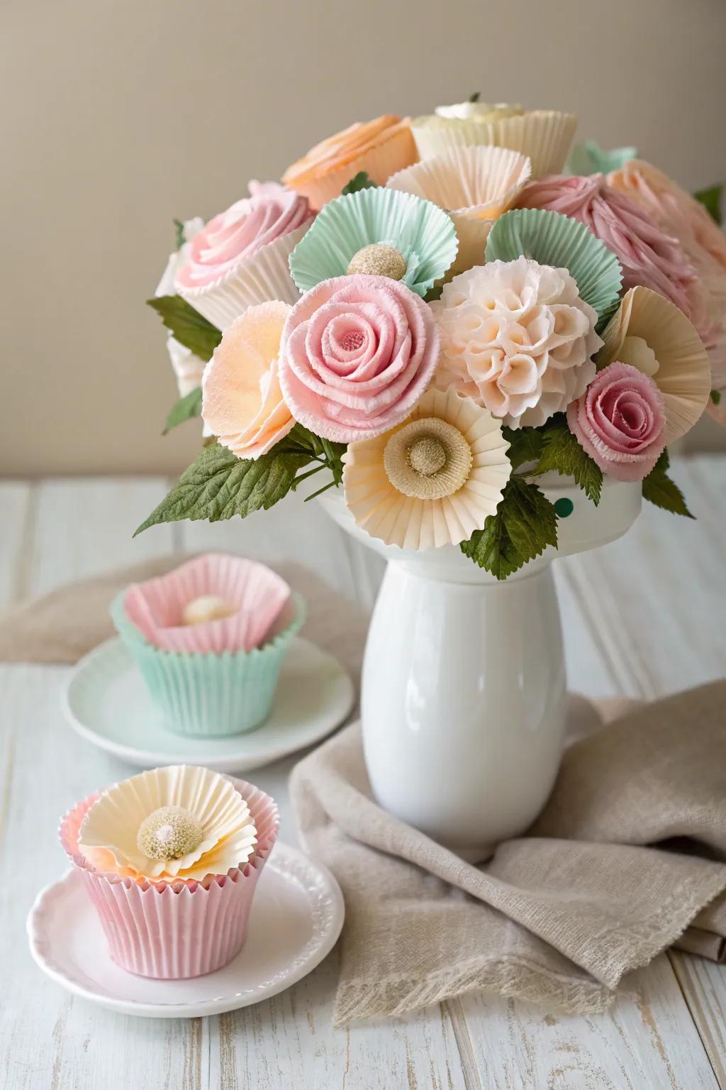 Rejoice in the enduring charm of handmade paper blossoms, ideal for enlivening any environment with a hint of refinement.