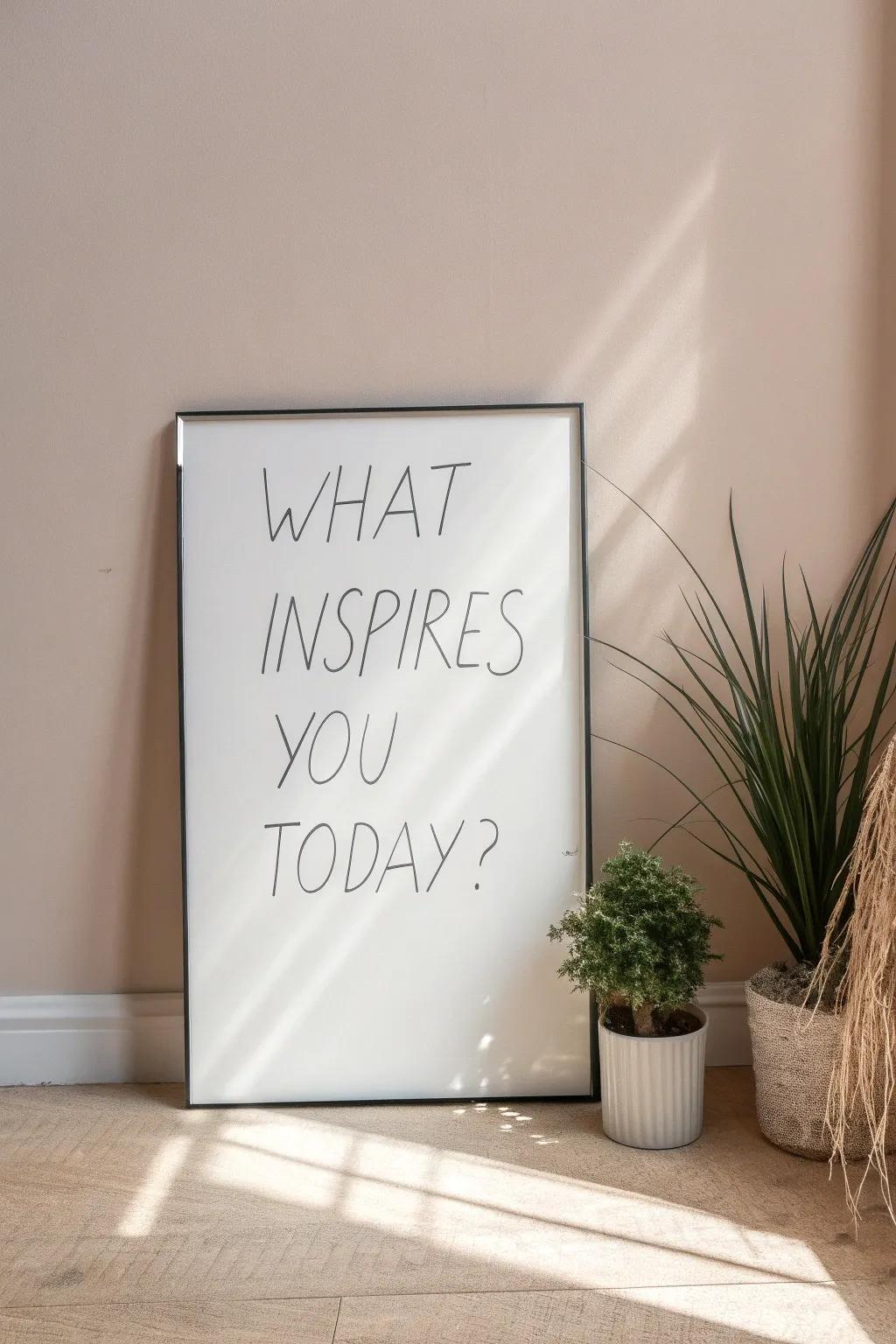 Start your day with inspiration: What's your question of the day?