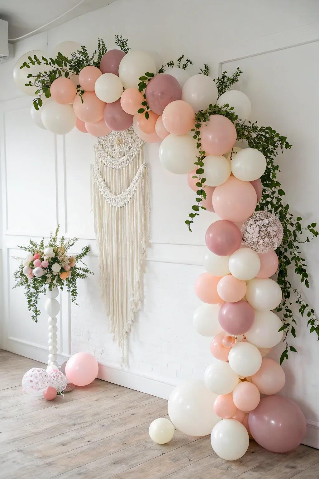 Turn your space into a delicate pastel dreamland with a delightful DIY balloon arch!