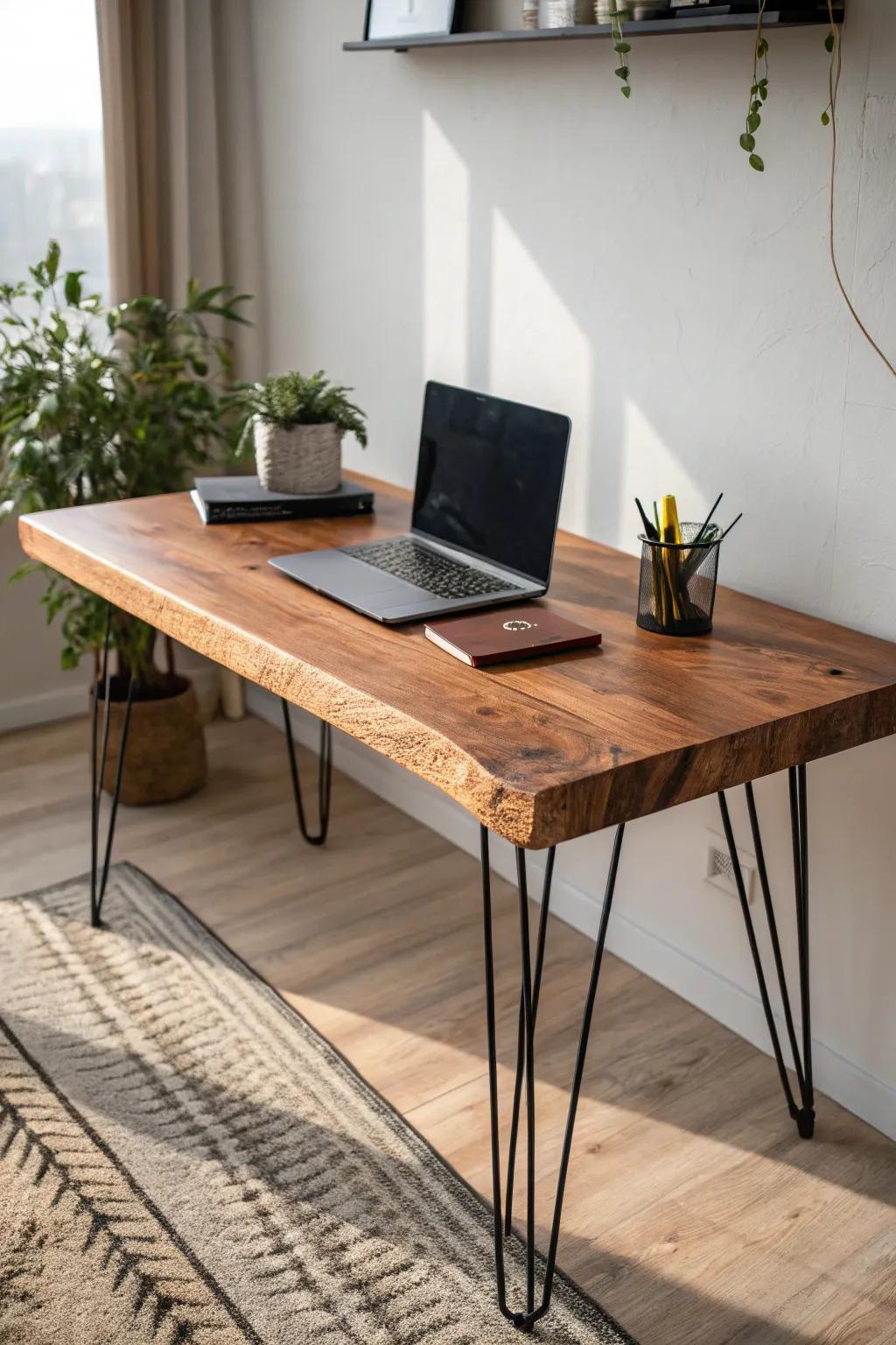 Enhance your workspace with minimalist refinement: the quintessential fusion of style and practicality.