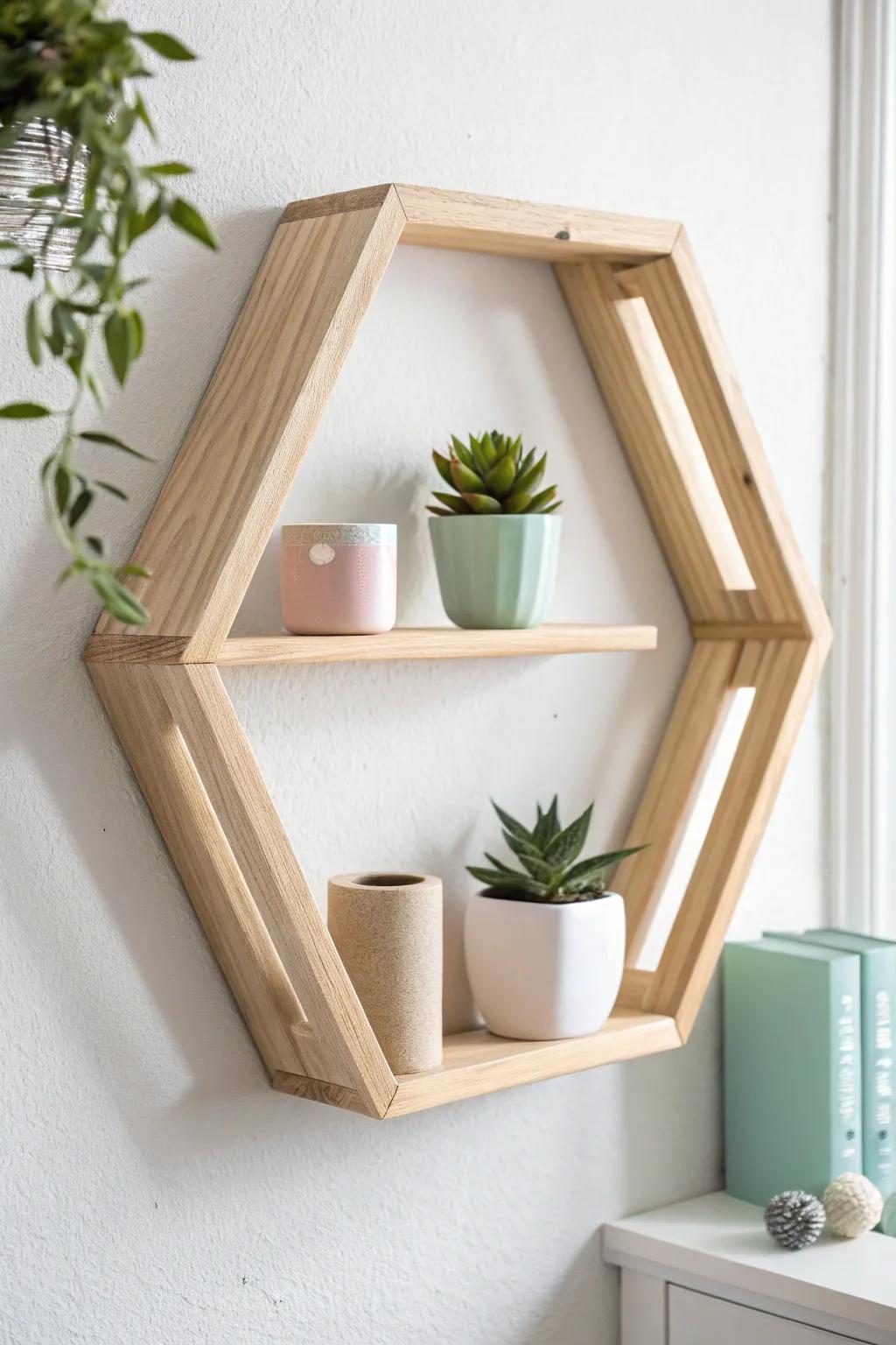 Infuse your decor with a dash of sophistication—discover the allure of hexagonal wall displays.