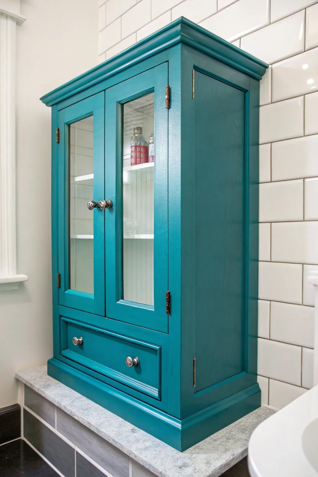 Transform your space with a striking splash of turquoise—where craftsmanship meets vibrant imagination.