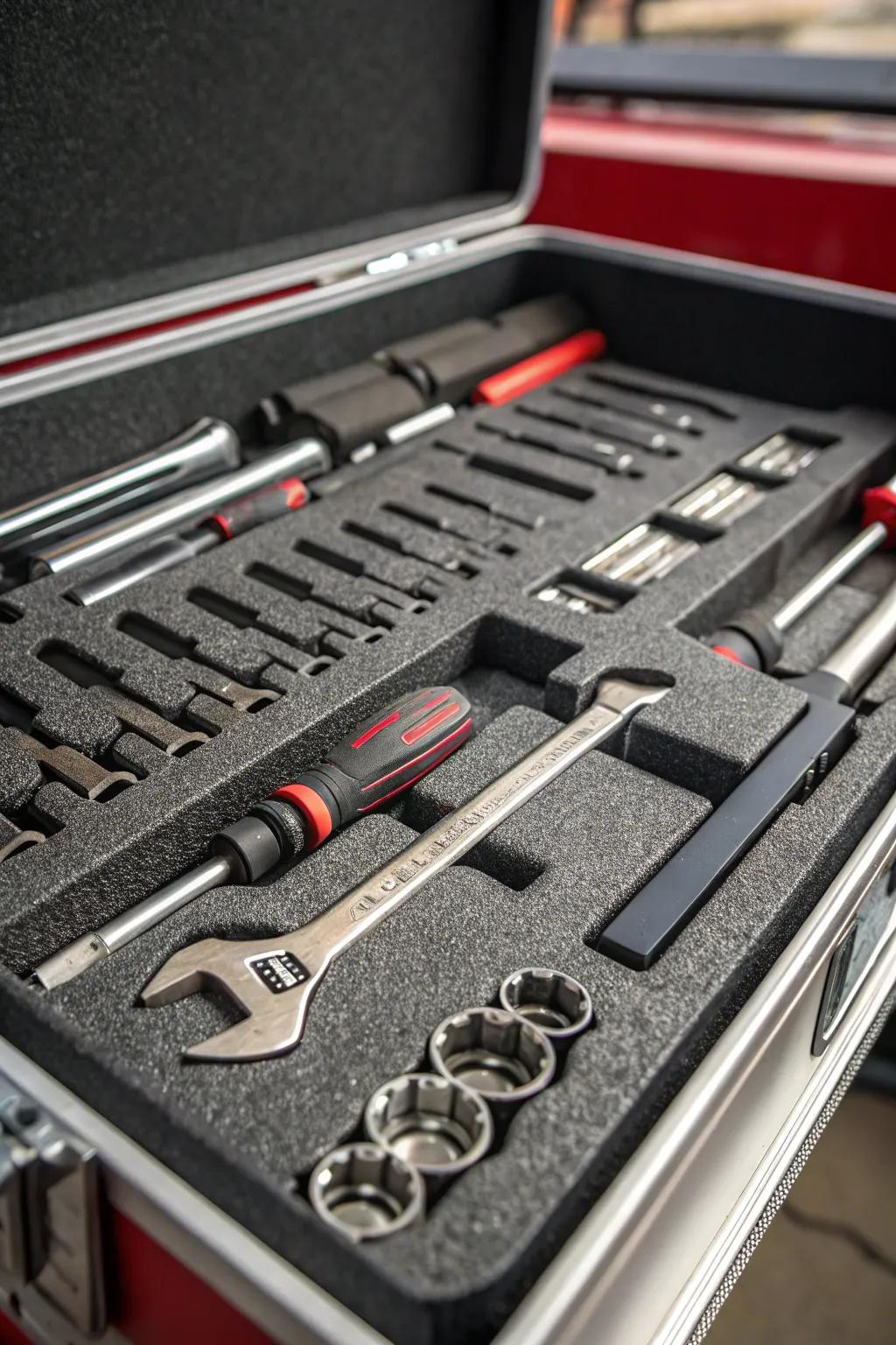 With custom-cut foam inserts, you can improve the organization of your tools for the best possible protection and flair.