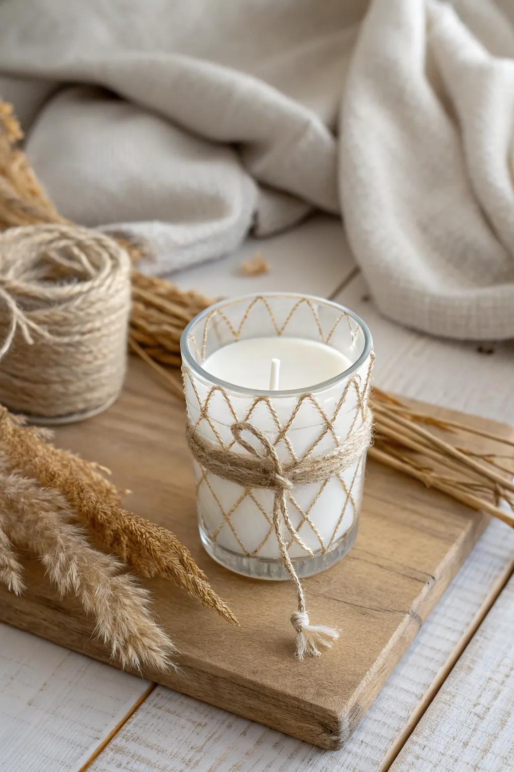 Transform your decor with minimalist sophistication: DIY frosted candle stands that effortlessly merge simplicity with natural allure.