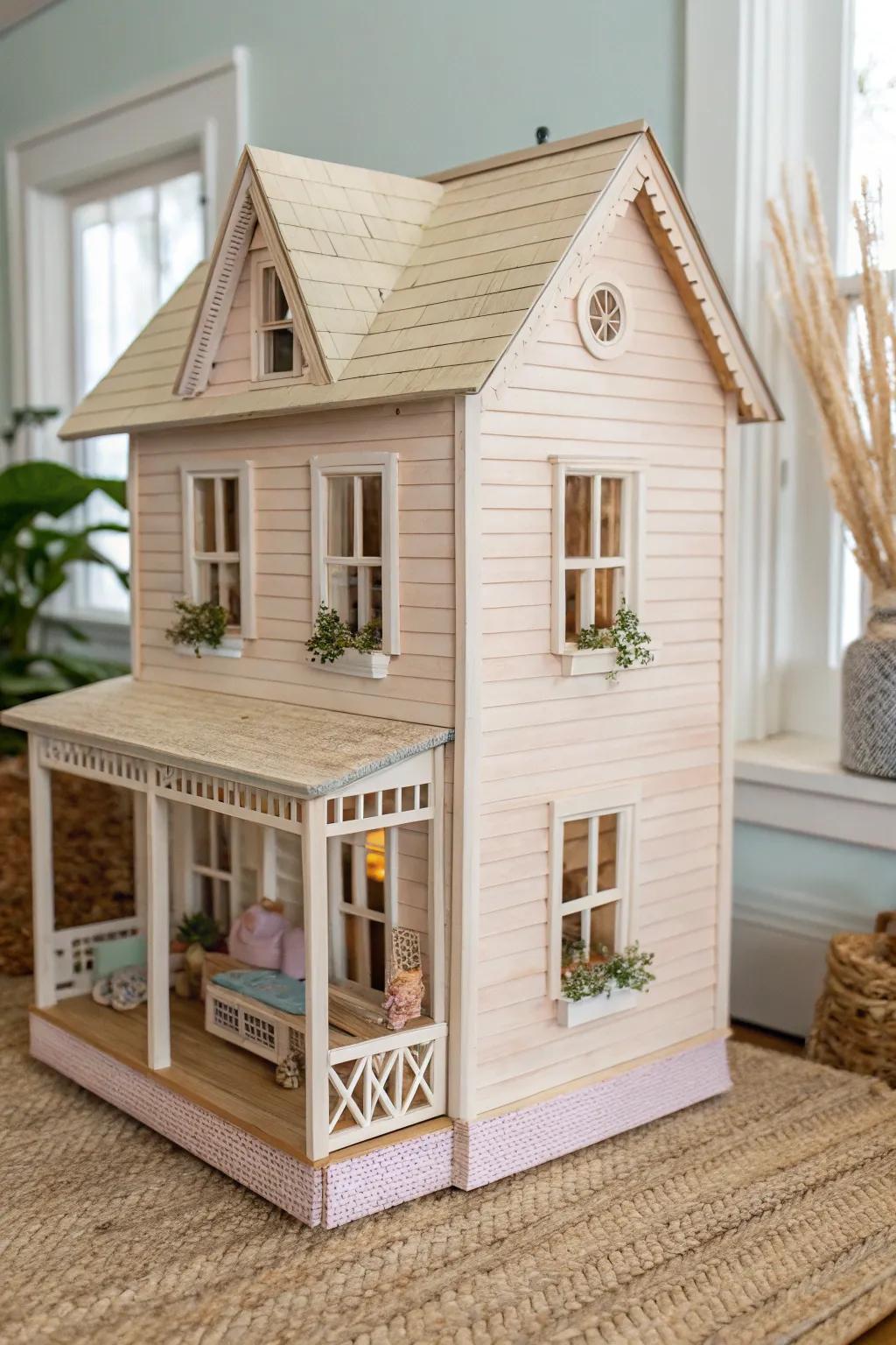 Capture the everlasting charm of traditional clapboard siding, blending minimalist appeal with a touch of boho flair.