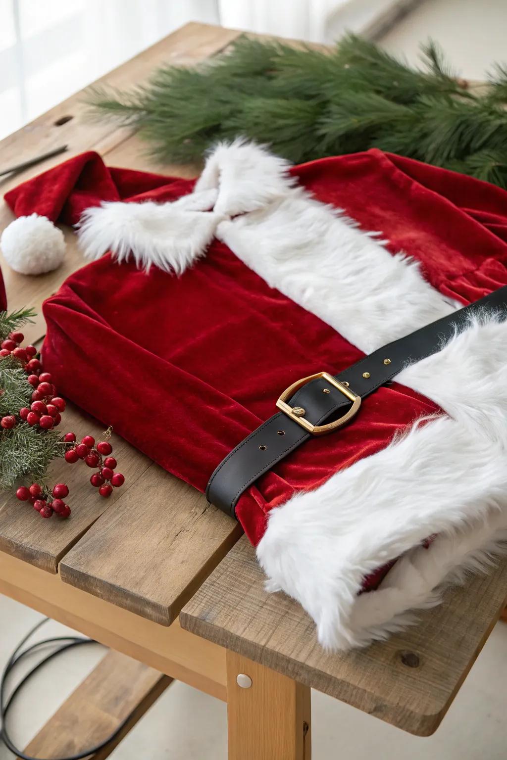 Capture the enduring allure of Santa with refined simplicity and a hint of bohemian elegance.