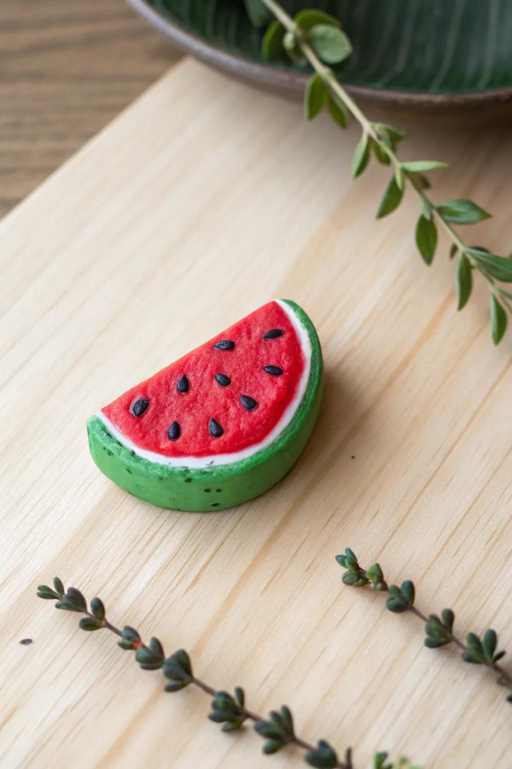 Infuse your kitchen with the allure of artisanal elegance through this delightful miniature watermelon decoration. 🍉✨ Captivating in its minimalist and free-spirited charm!