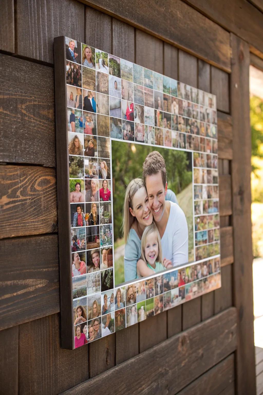 Honor the delightful chaos of family life with a bespoke portrait mosaic that narrates your distinctive tale.