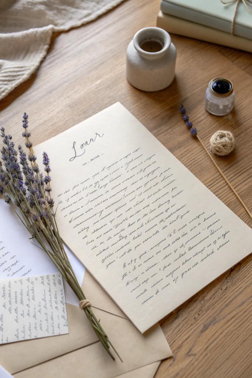 Capture her heart this Mother's Day with a personalized, sincere, and loving handwritten letter.