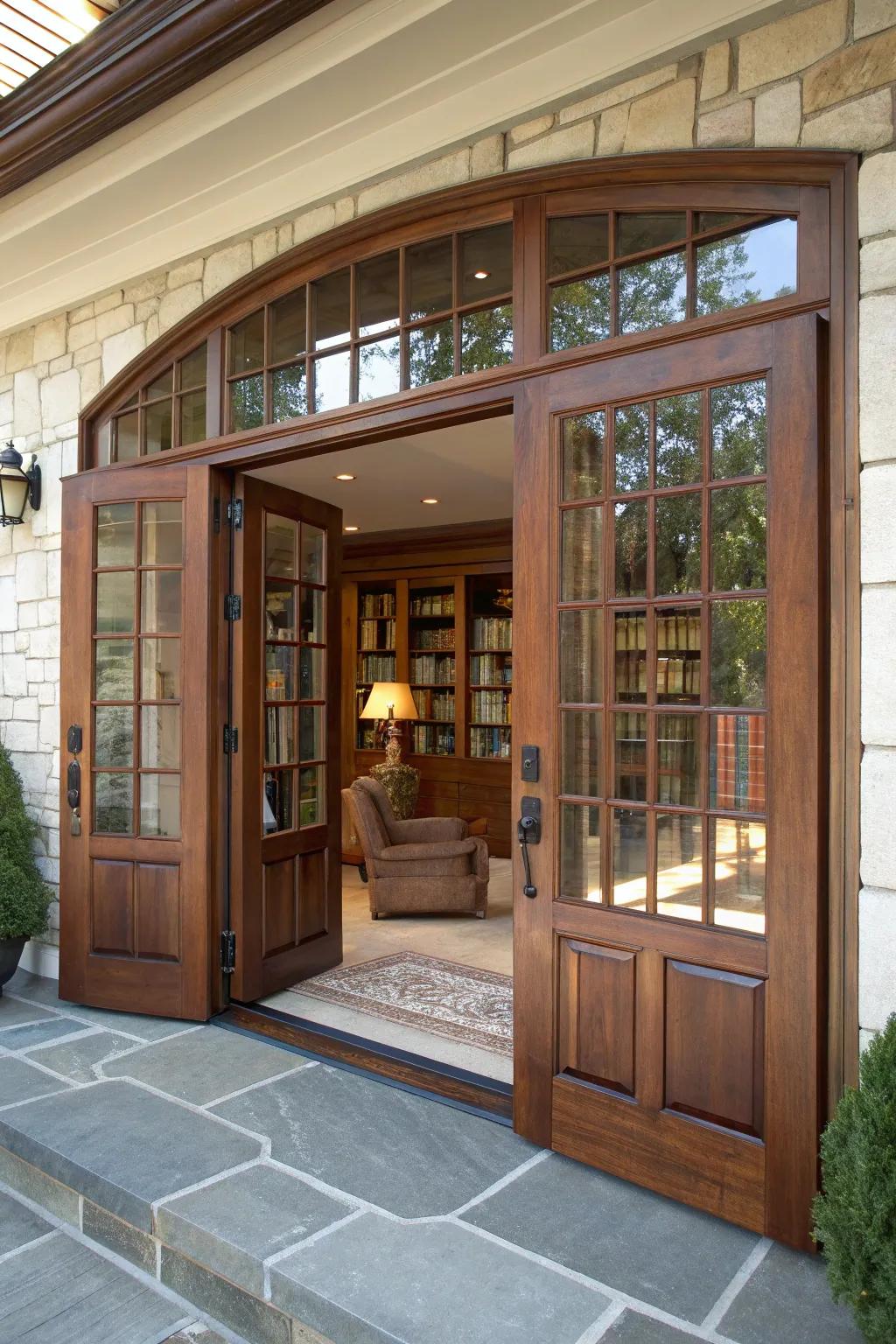 Transform your garage into a refined sanctuary with classic Foyer doors.