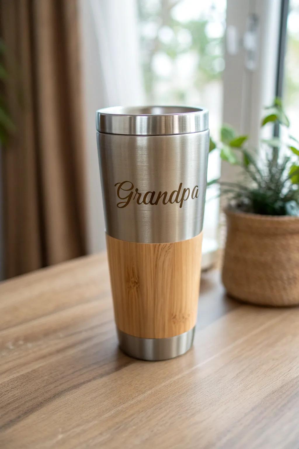 A hint of personalization transforms every sip into a special occasion: Grandpa's mug, fashioned with affection.