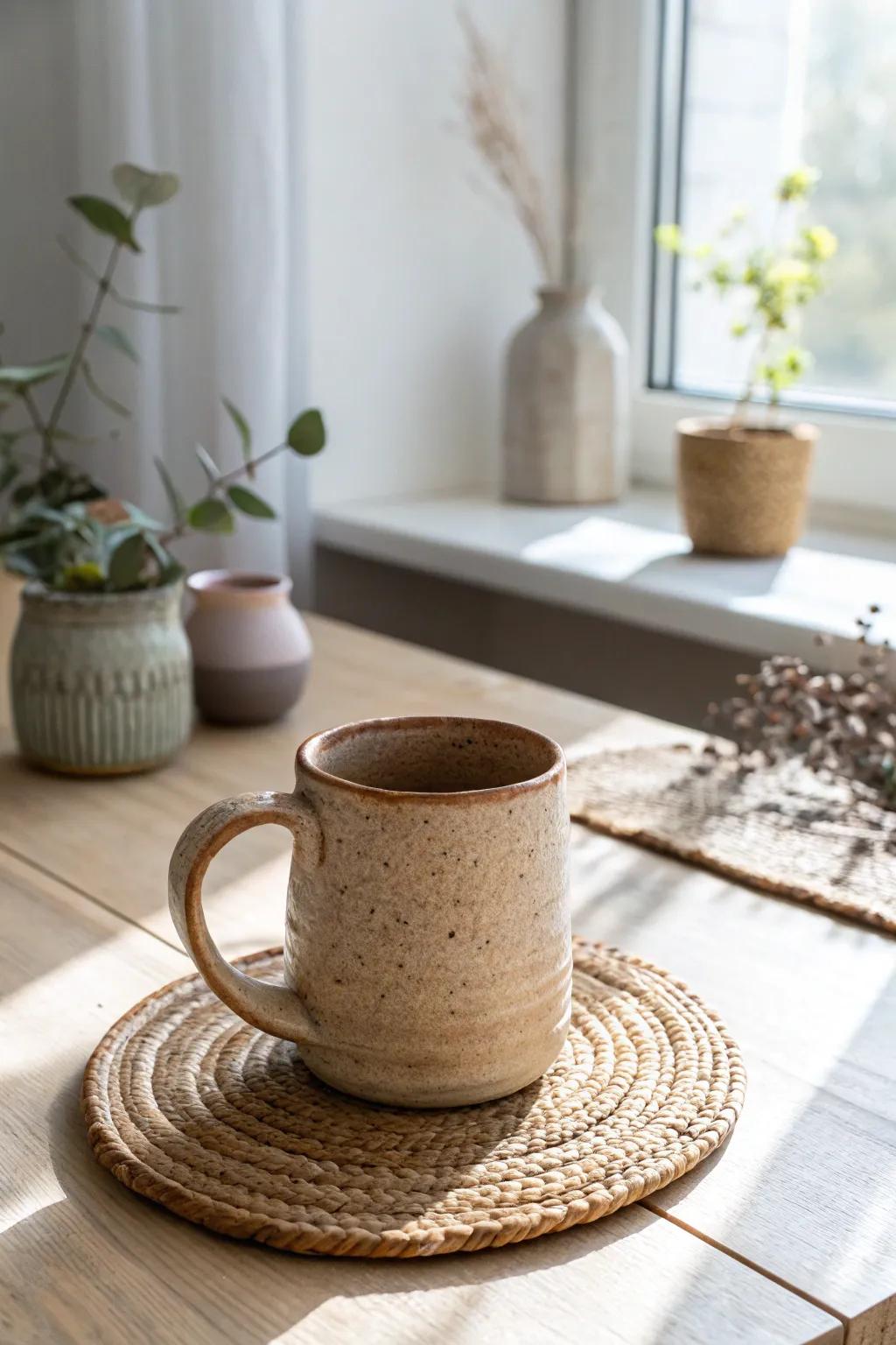 Savor your morning coffee in a mug lovingly crafted by your own hands. Revel in the elegance of simplicity and genuine craftsmanship.