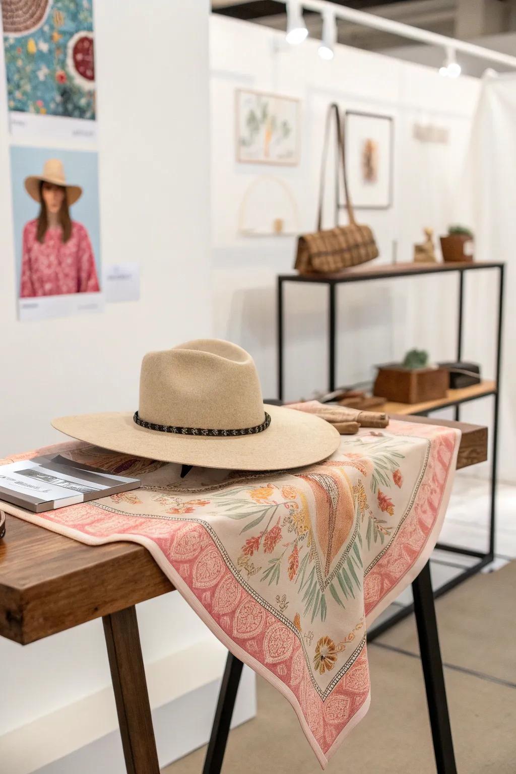 Enhance your craft fair presentation with a dash of color and understated elegance.