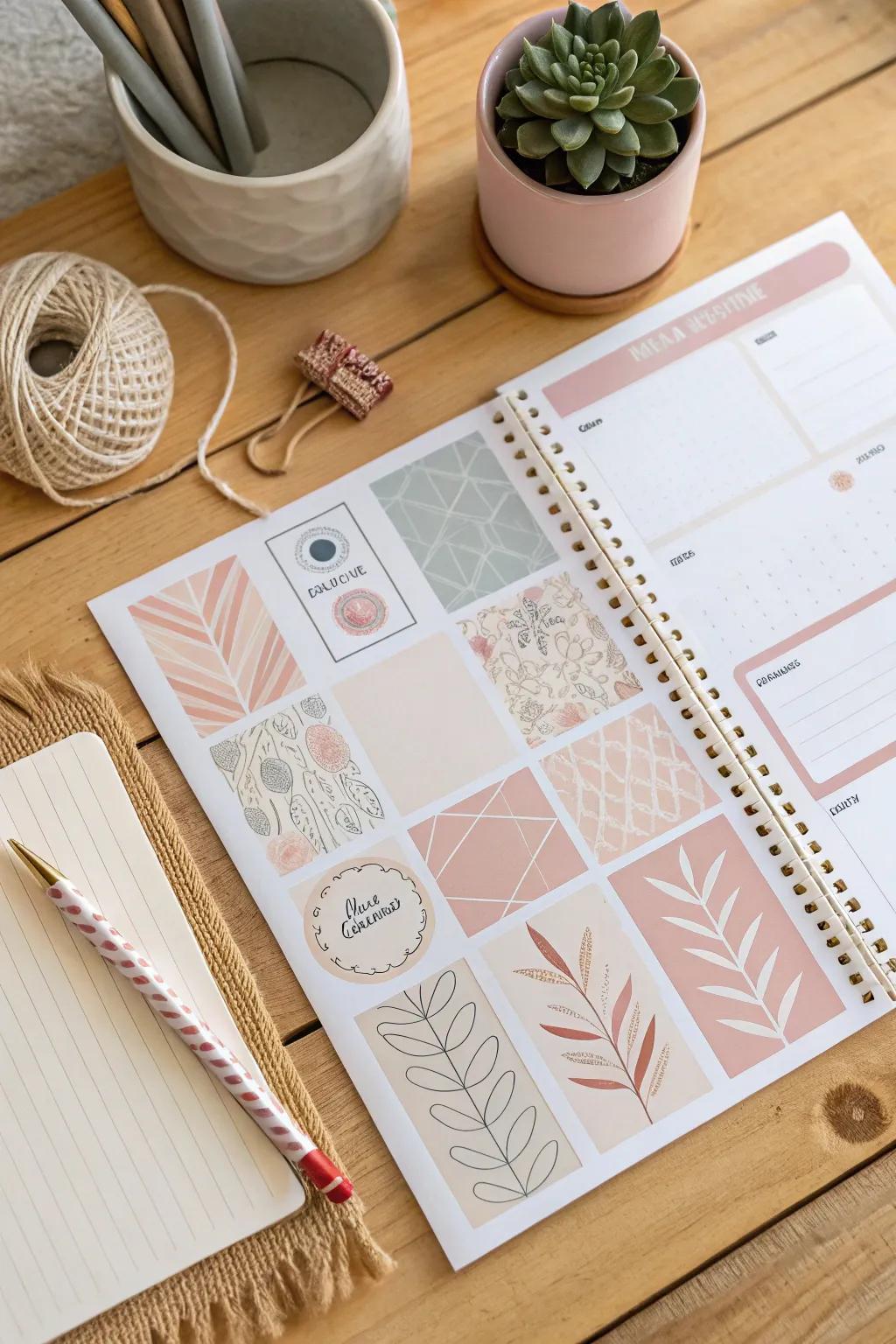 Infuse your planner with a personalized touch through do-it-yourself embellishments that showcase your distinct style.