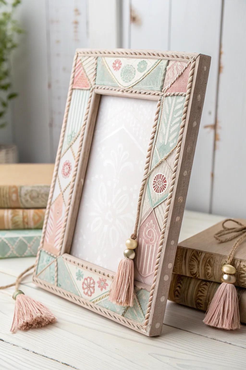 Redesign pasteboard into refined elegance with these personalized frames, ideal for minimalist and bohemian-inspired settings.
