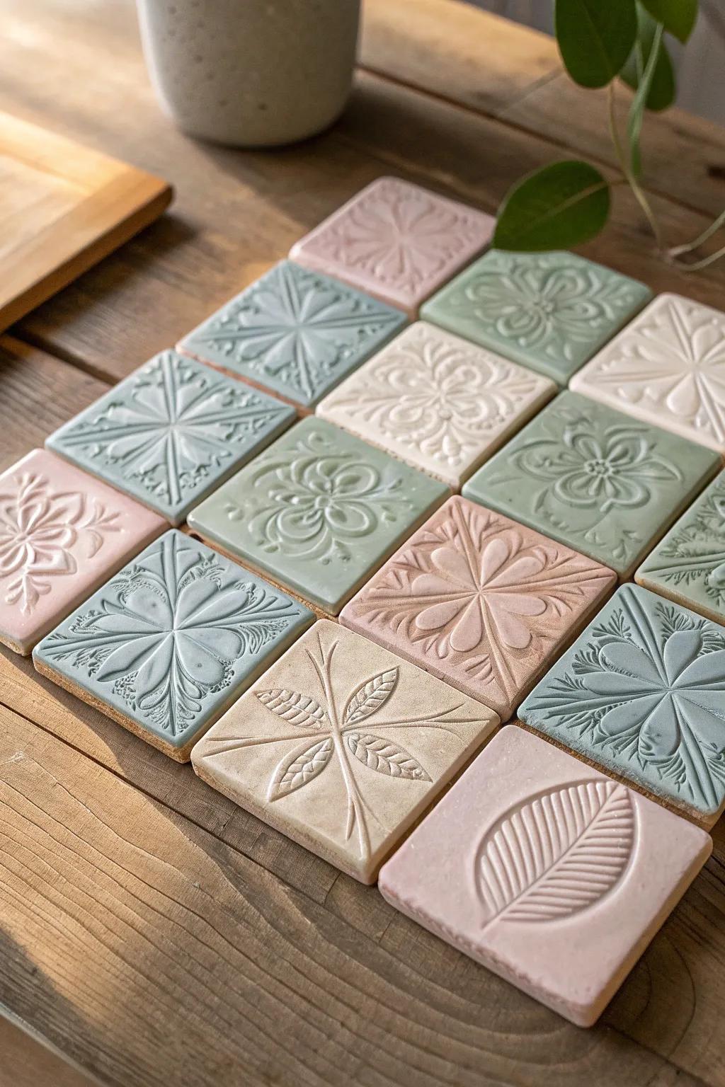 Discover the tranquil art of tessellation with simple squares—simplicity intertwines with creativity.