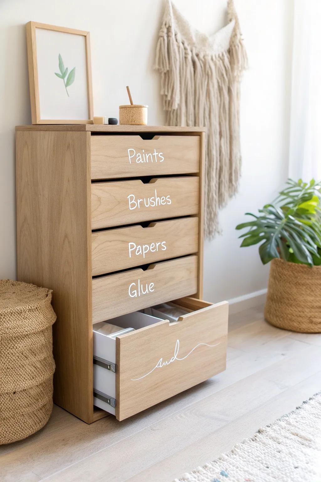 Streamline your child's creative space with sophisticated simplicity!