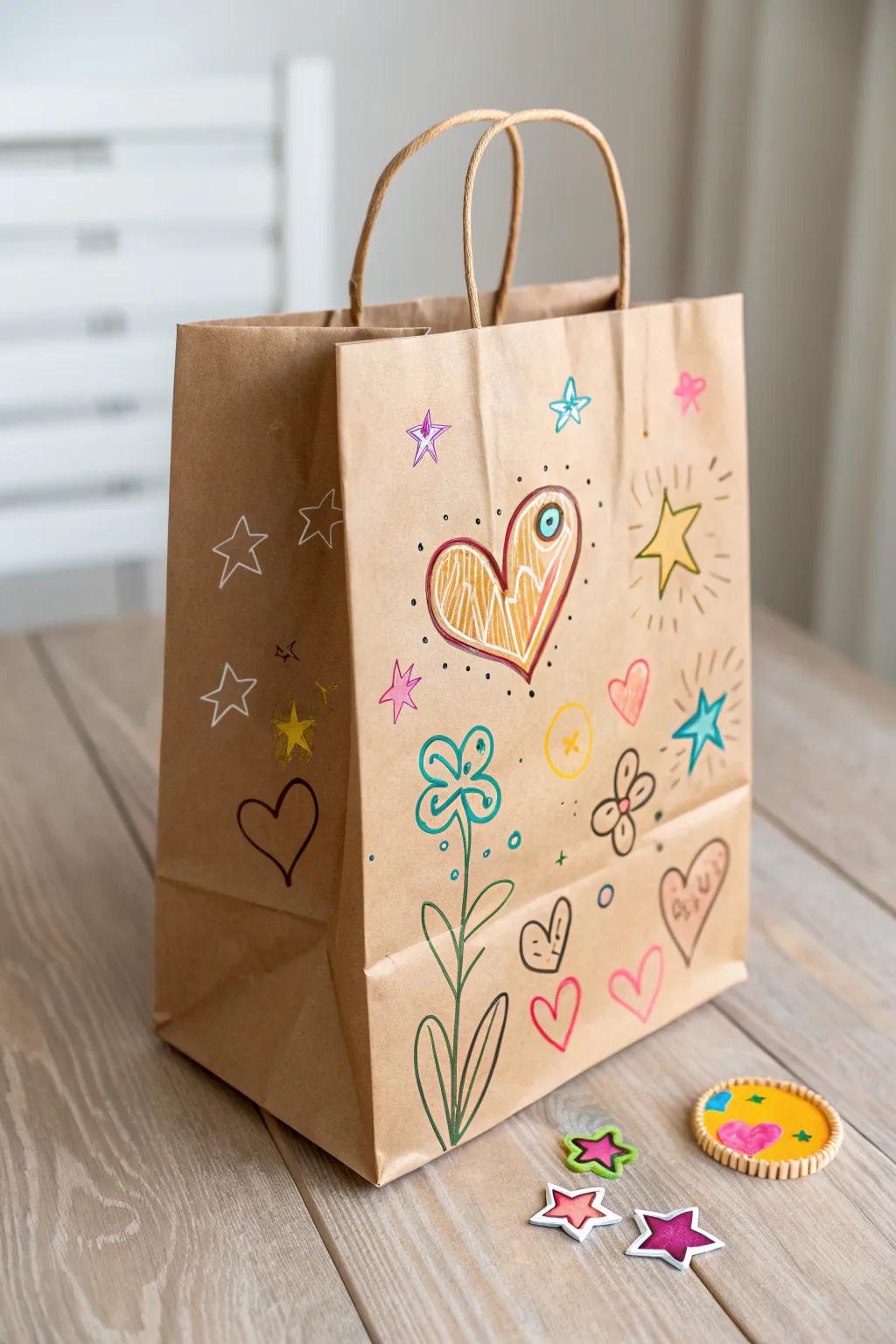 Turn a simple plain sack into a haven of imagination and affection this Valentine's Day!