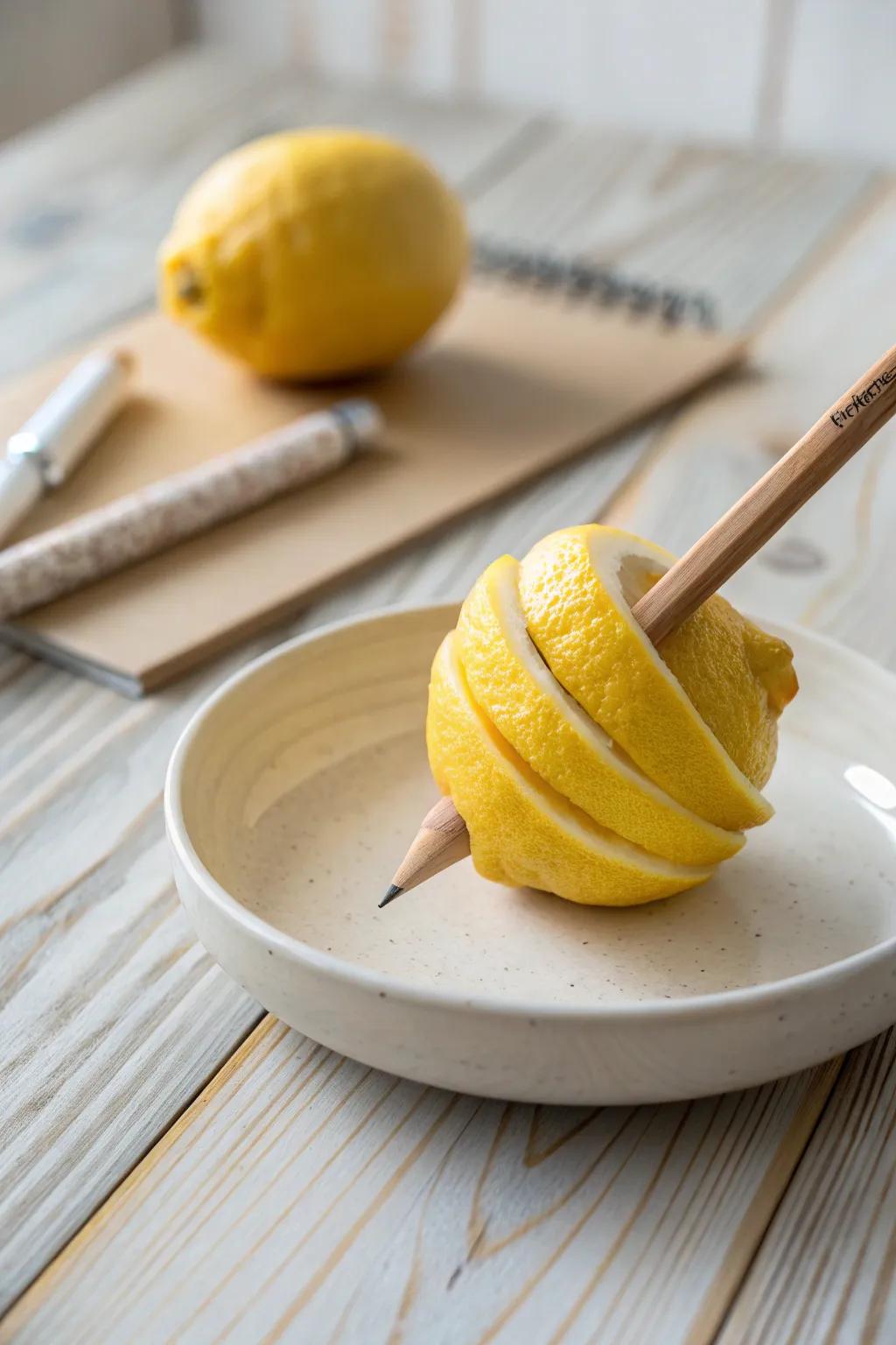 Infuse your décor with timeless elegance using a refined citrus swirl.