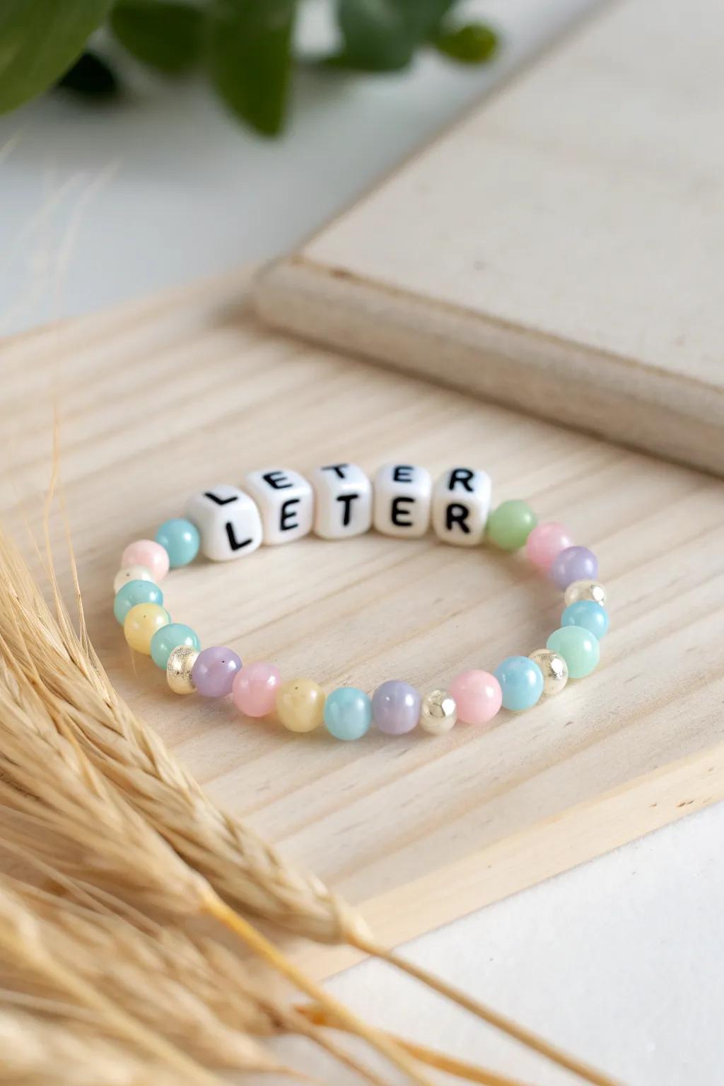 Brighten your wrist with this radiant letter bracelet, where Scandinavian simplicity intertwines with a bohemian essence!