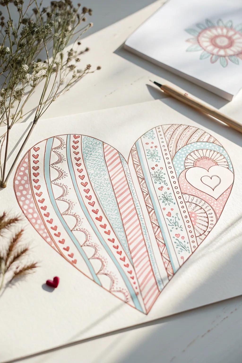 Uncover the allure of playful heart motifs, where effortlessness harmonizes with artistry.