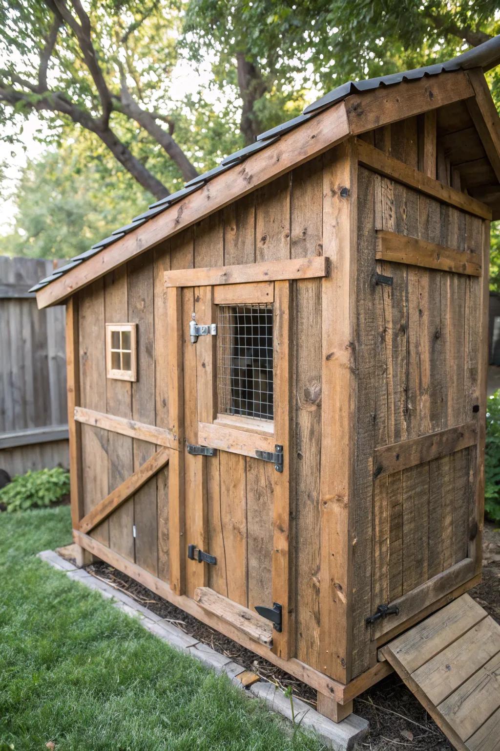 Transform an old shed into a lovely chicken coop with some traditional craftsmanship.