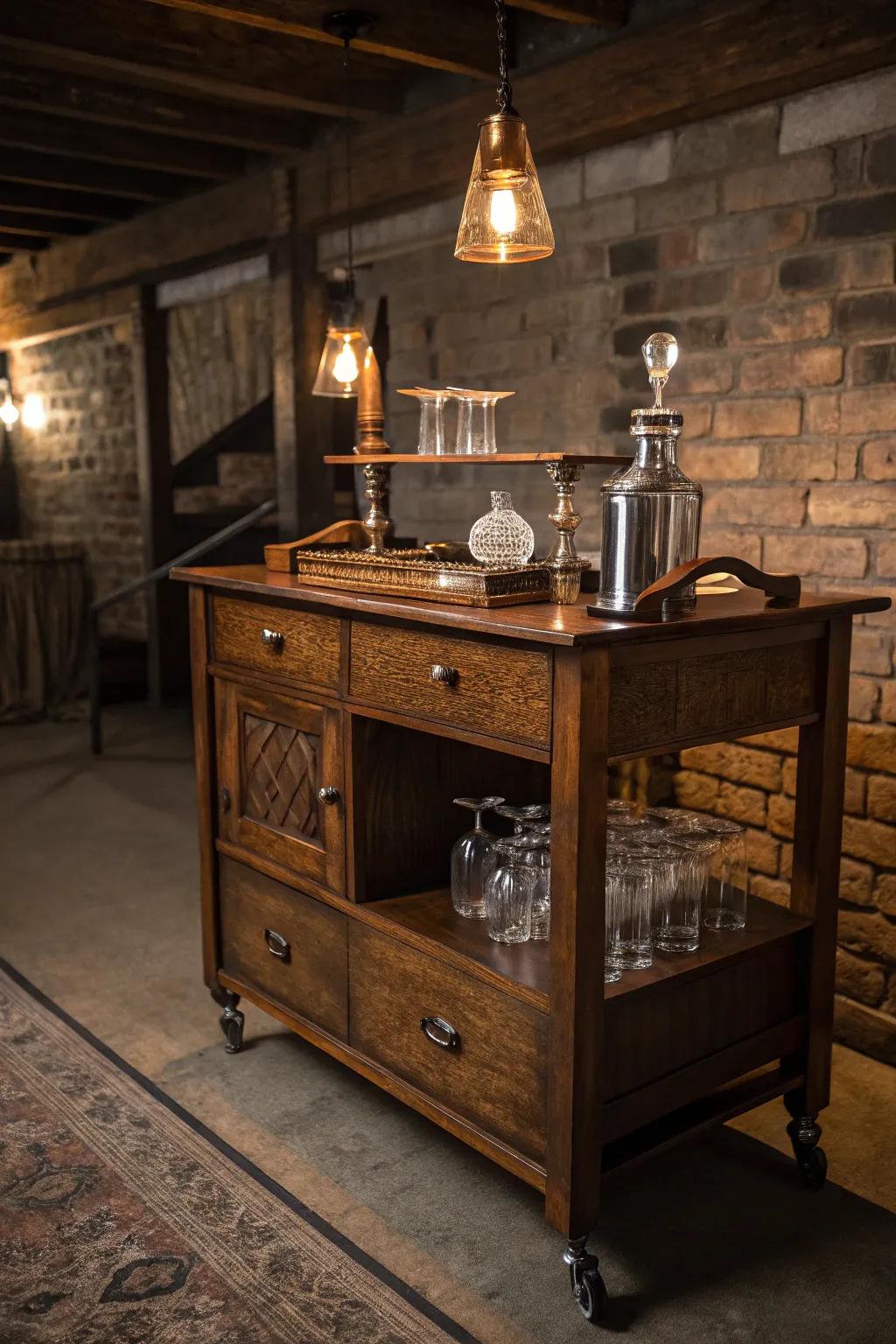 From neglected furniture to the heart of your man cave bar: witness the metamorphosis.