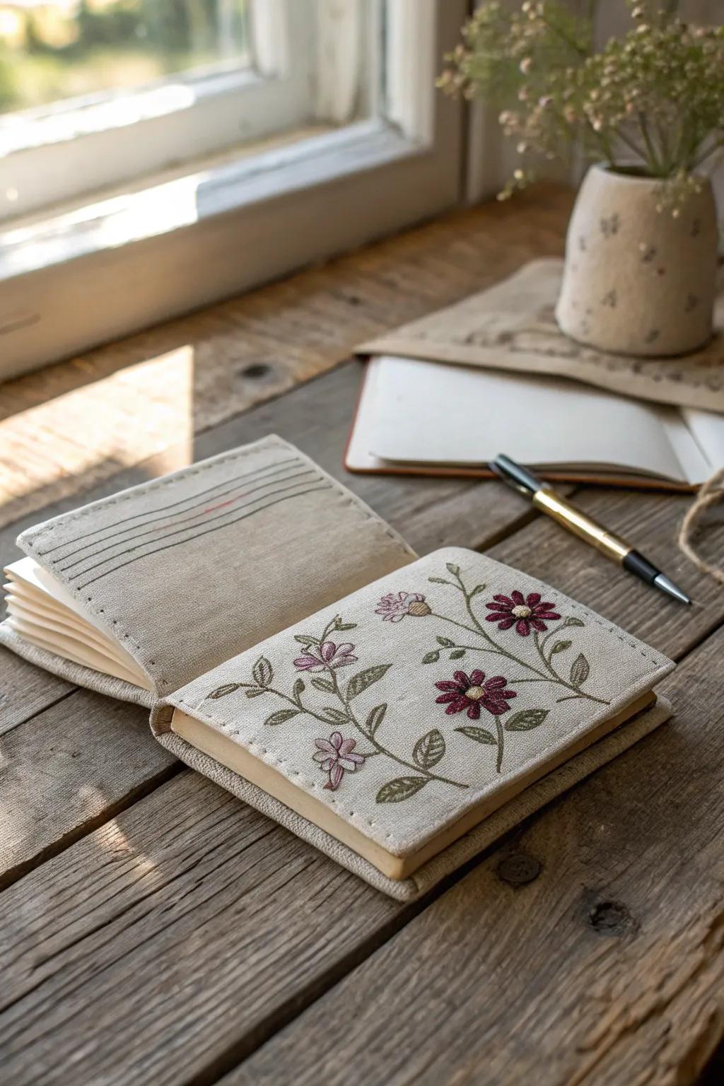 Capture the elegance of appreciation with this uniquely crafted mini journal, your ideal partner for daily thoughts.