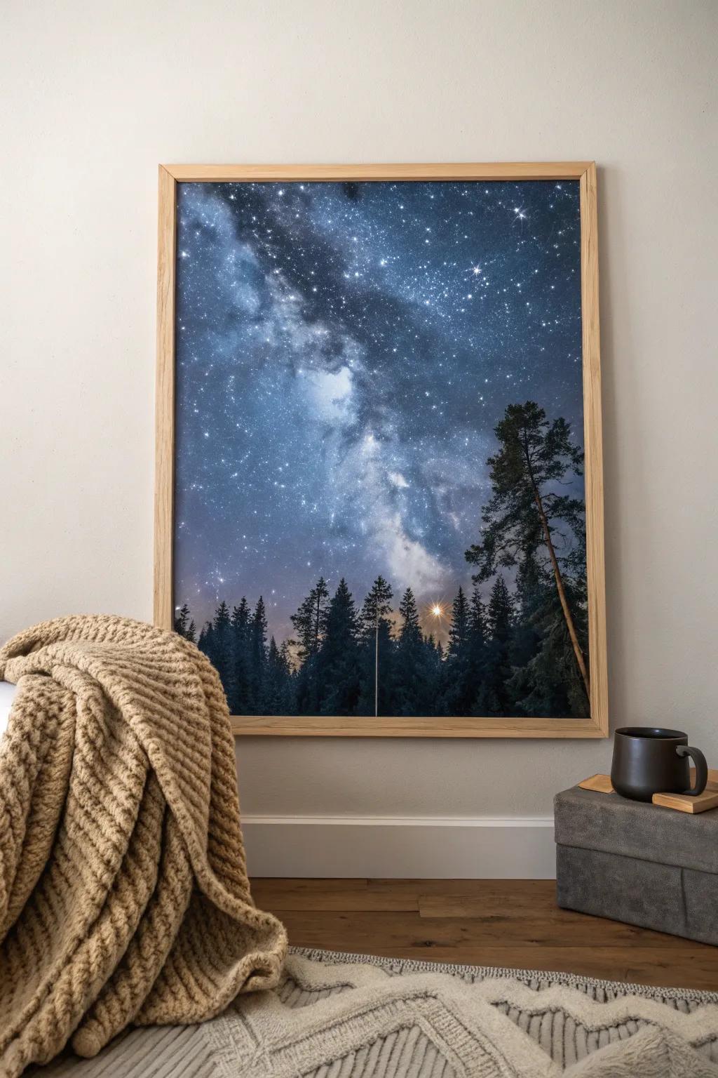 Seize the allure of a nighttime star display with understated beauty. 🌌✨