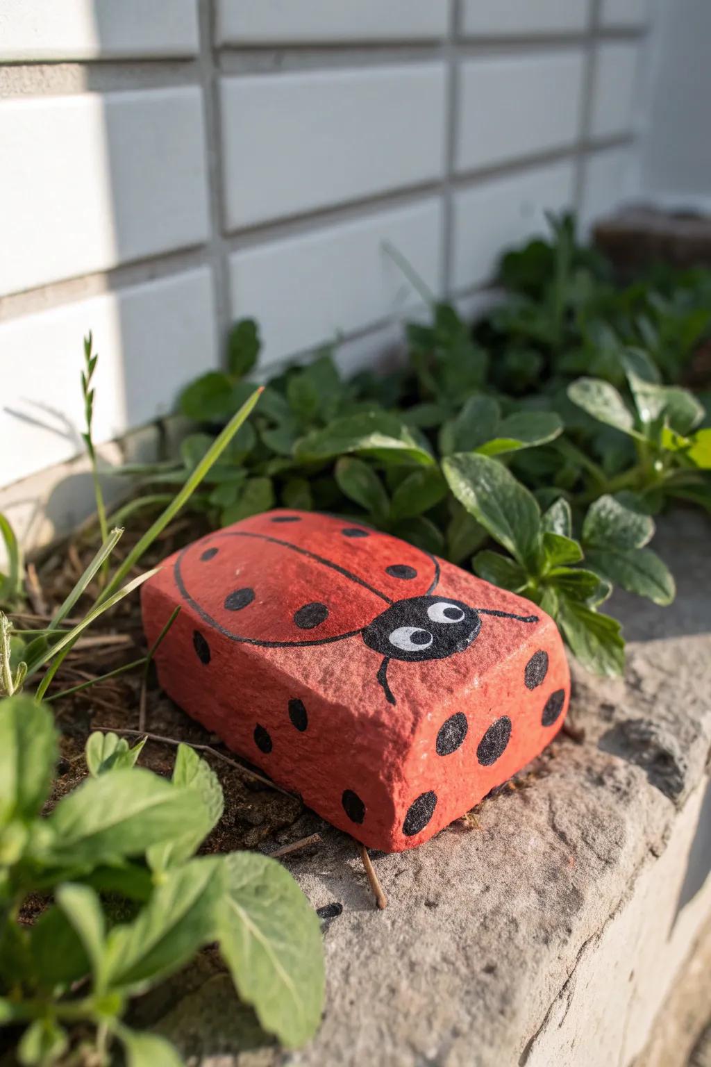 Bring a sense of fun to your garden with delightful ladybug bricks!