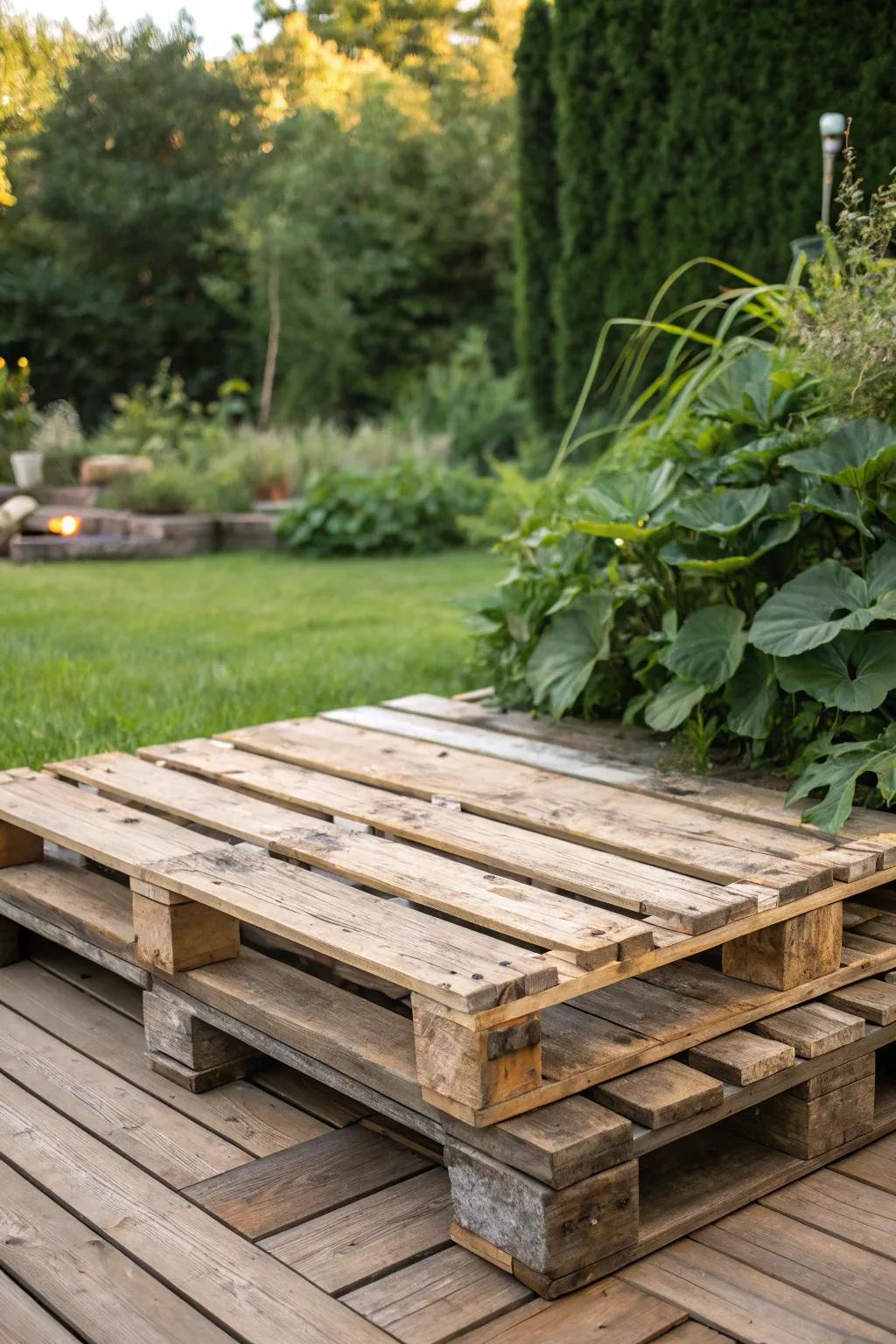 Revamp your backyard with a quaint platform terrace—your next DIY weekend endeavor.