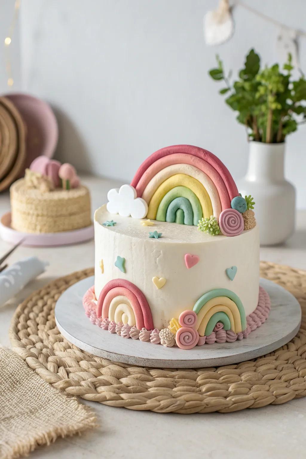A whimsical Modeling Clay-inspired cake that infuses joy and creativity into any festivity!