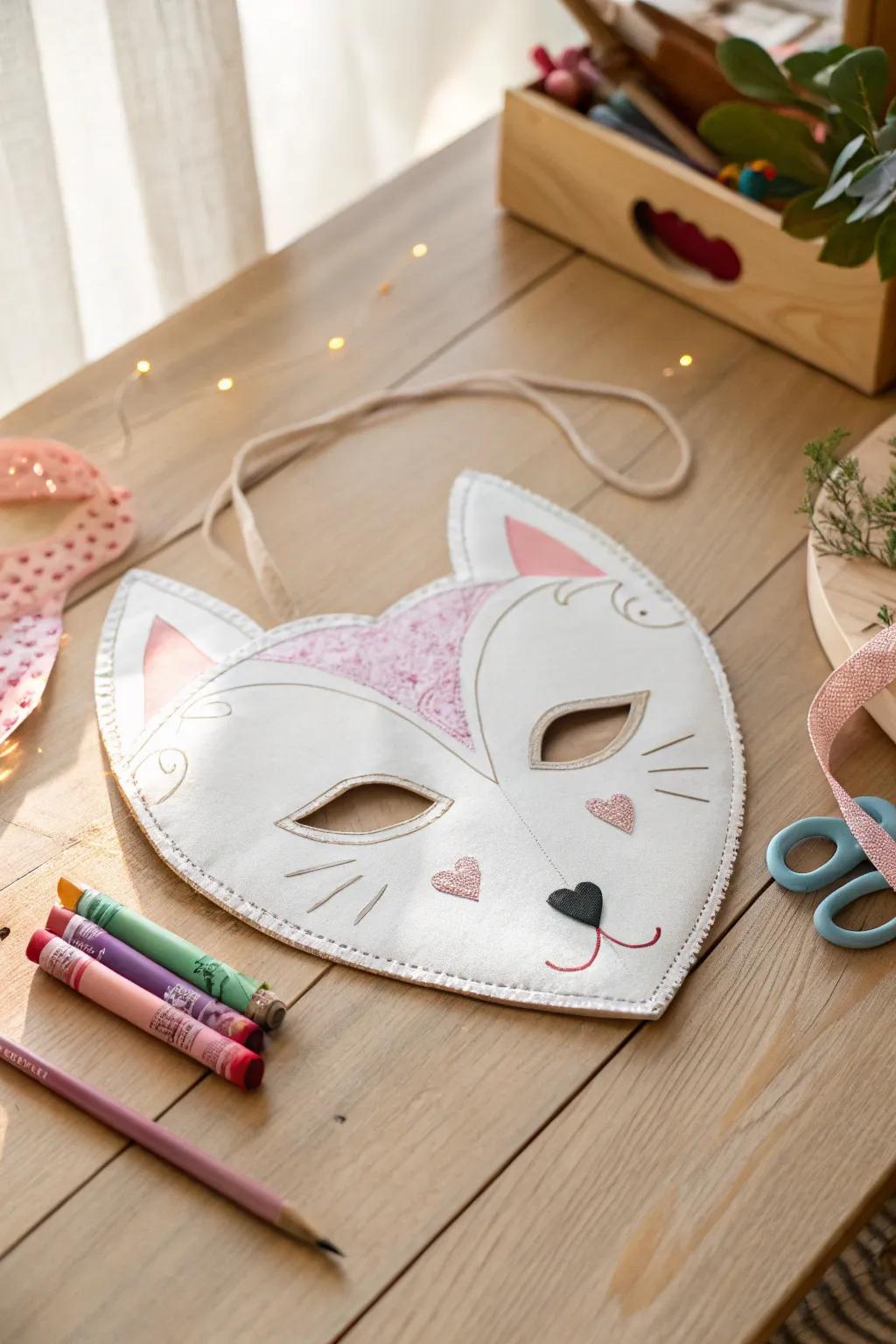 Delight in the inventiveness of heart-shaped animal masks, ideally suited for small hands and boundless imaginations.
