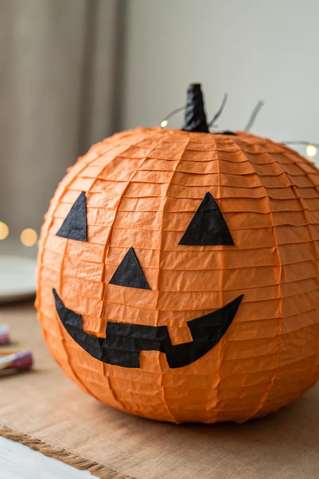 Embrace Halloween via a sophisticated and minimalist jack-o'-lantern surprise container, optimal for a chic festivity!