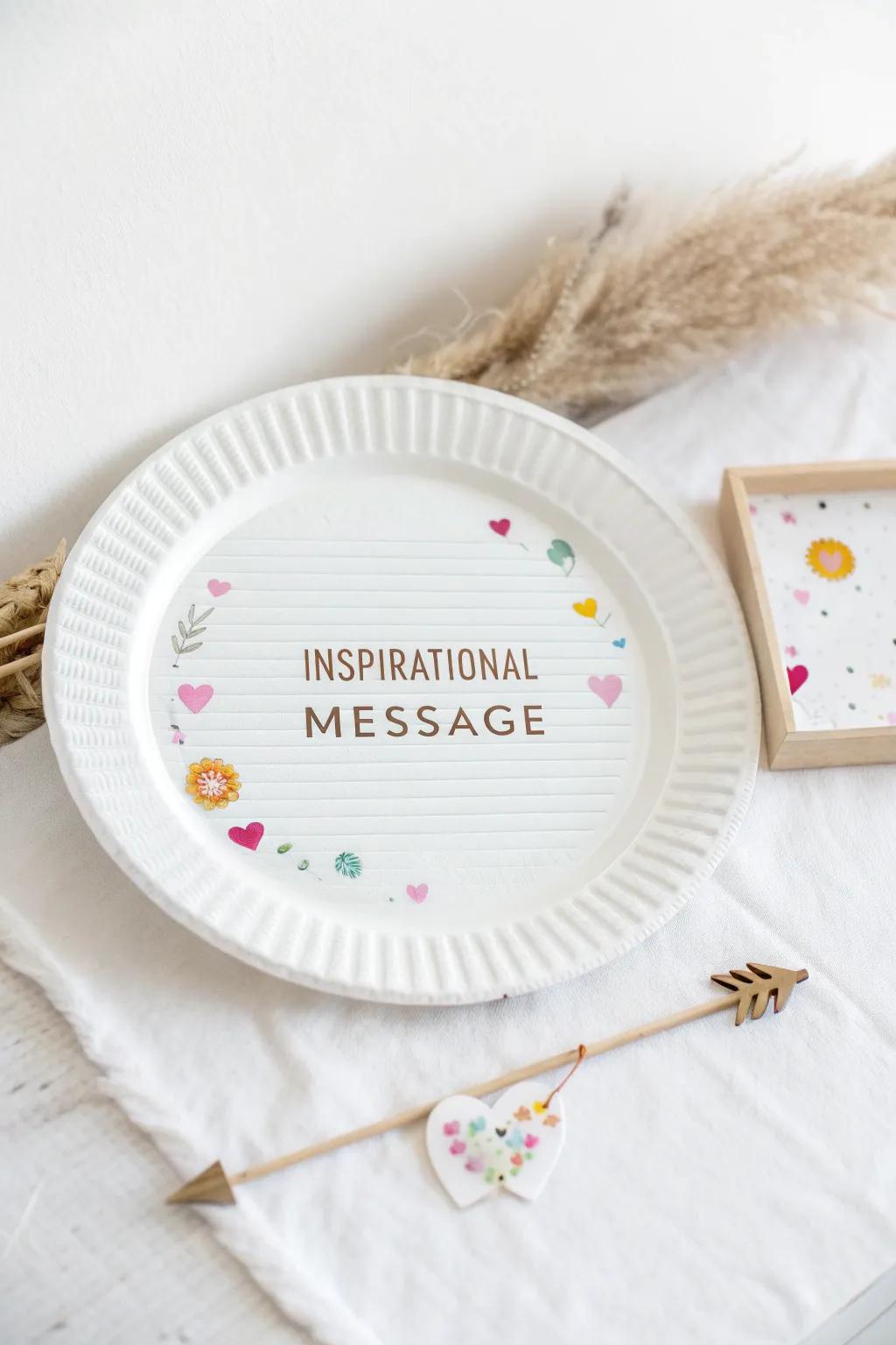 Experience simple inspiration with a DIY message board, designed to help you focus on what’s truly important.