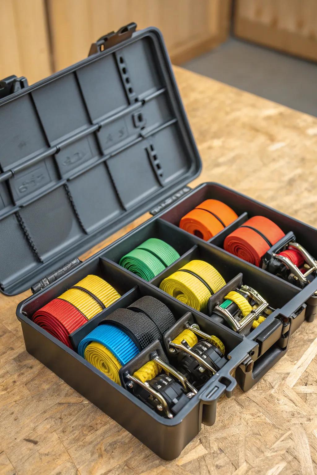 Discover the joy of a well-ordered toolbox: a fusion of meticulous organization and skilled craftsmanship.