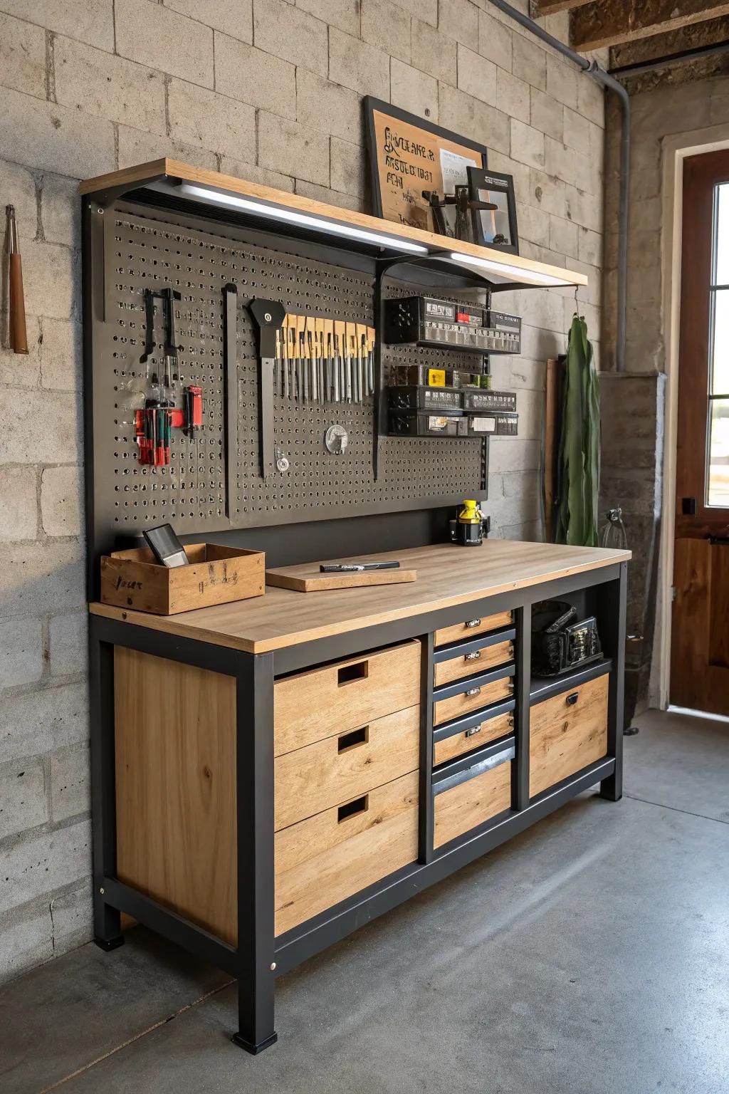 Design your dream crafting space: A flexible workbench for the true artisan.