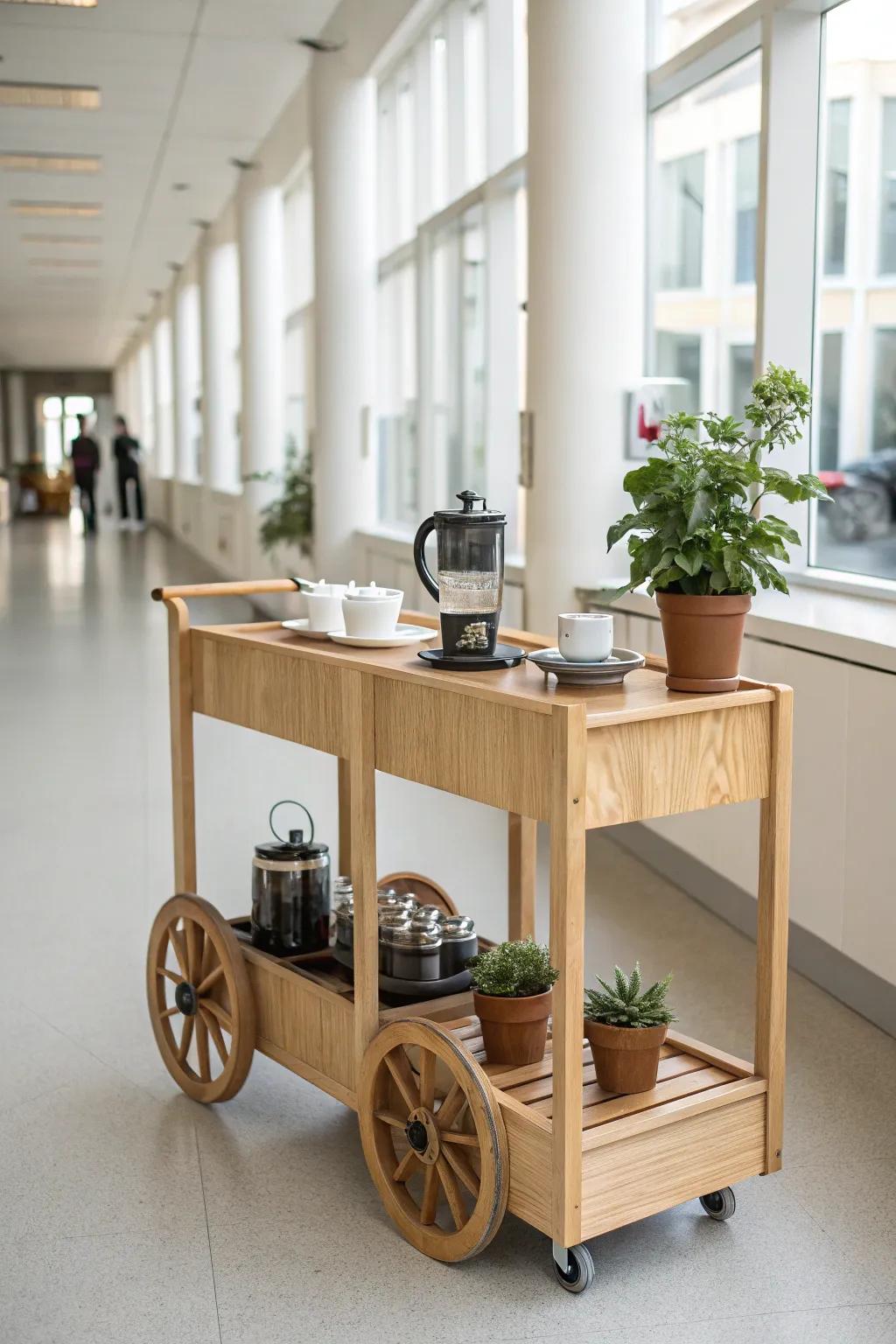 The Mobile Marvel: Infusing a hint of cozy sophistication into every corner of the school.