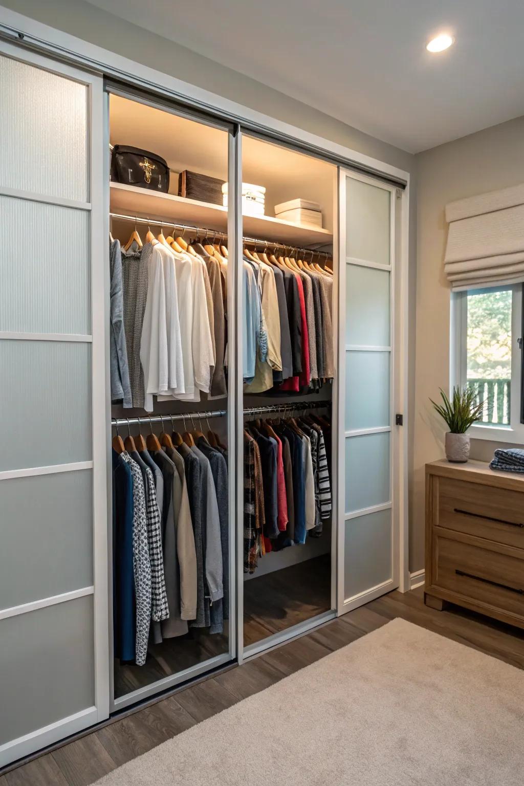 Maximize your storage with clever hanging bar solutions.