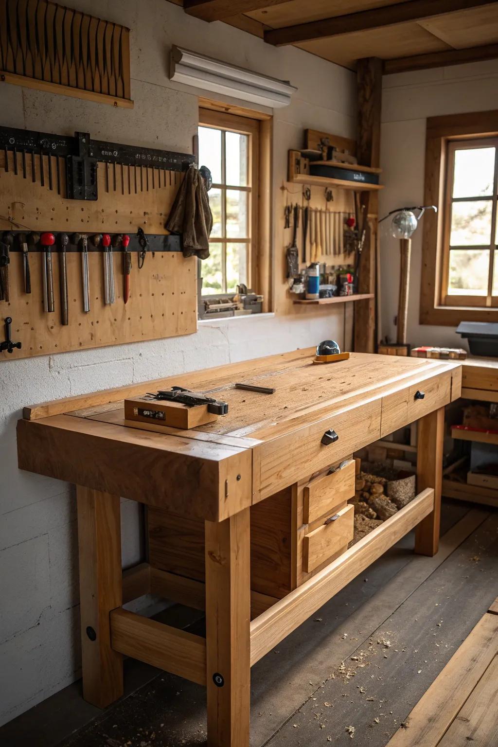 At the heart of creativity: the optimal arrangement for your woodworking aspirations.